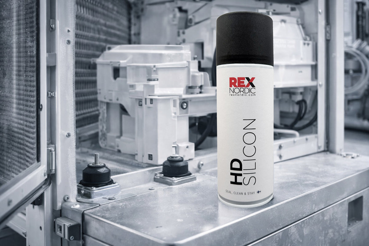 REX HD-Silicon next to rubber mounts