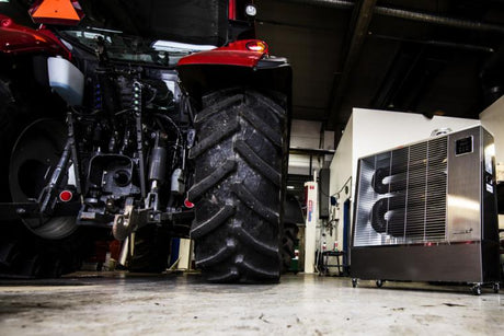 Large space heaters and exhaust management