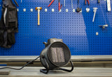 REX NORDIC HEAT 3000 fan heater heating a workshop space