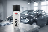 REX GlassFoam cleaner in a car showroom