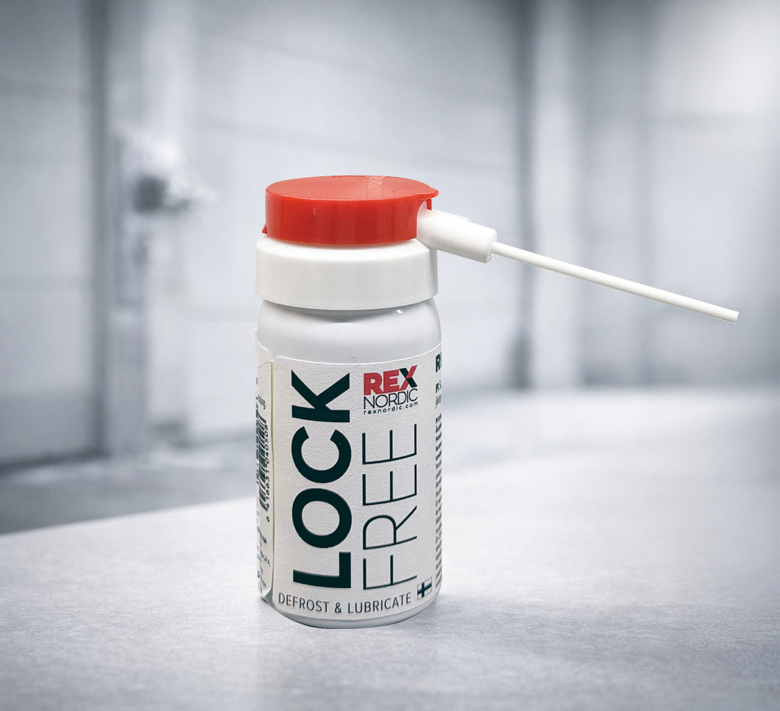 REX LockFree lock de-icer close-up