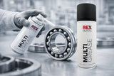 Spraying REX MultiGrease on a ball bearing