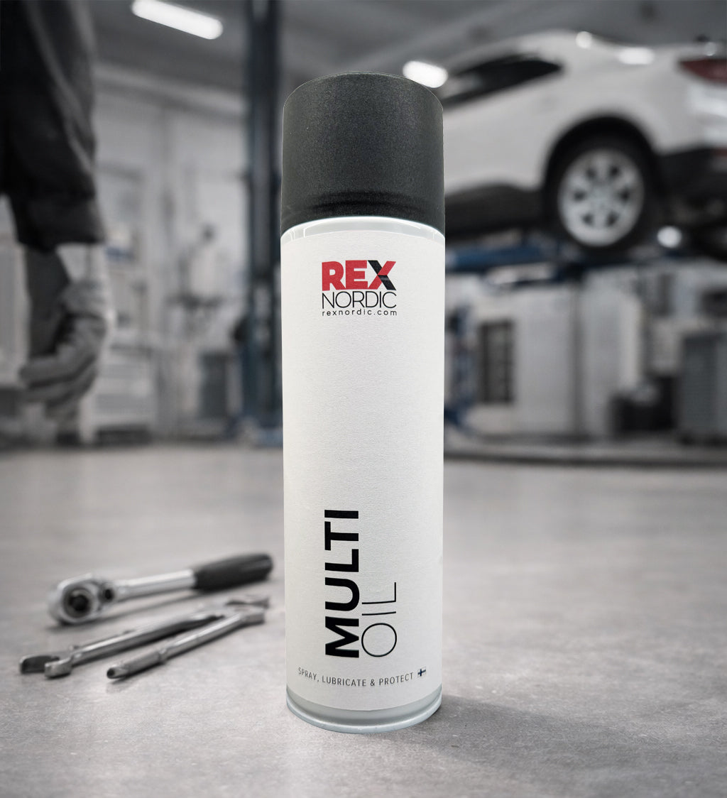 REX MultiOil in a car workshop