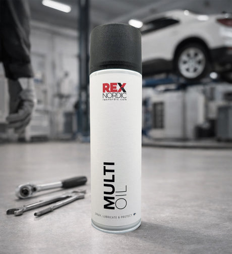 REX MultiOil in a car workshop