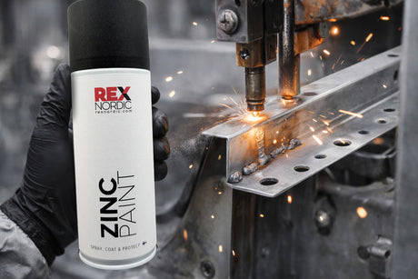 REX ZincPaint held next to spot welding