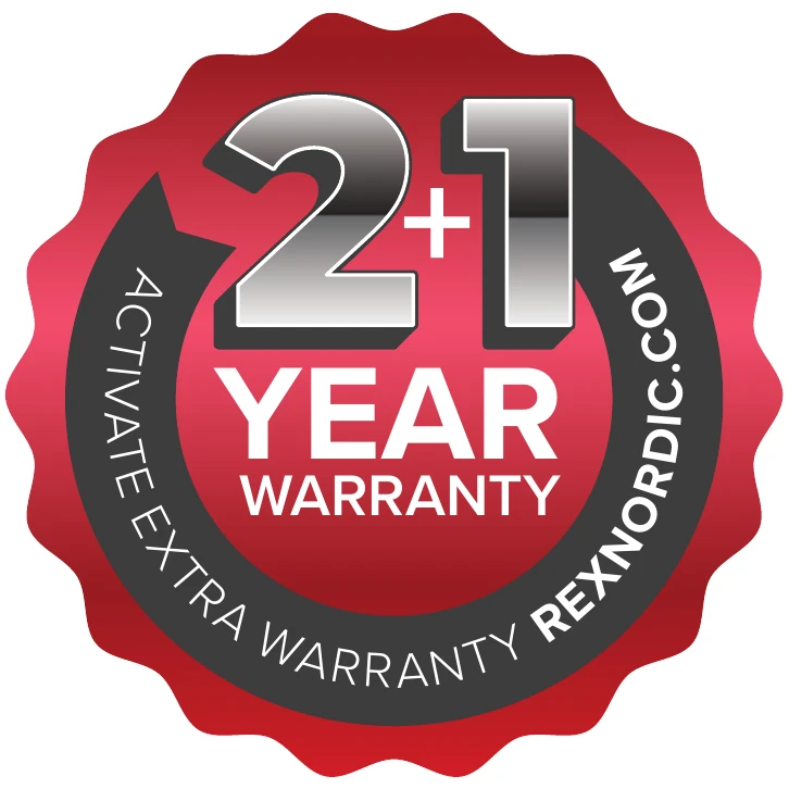 2 plus 1year warranty